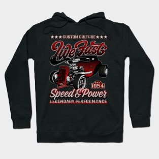 Custom Culture Live Fast Hot Rod Hoodie